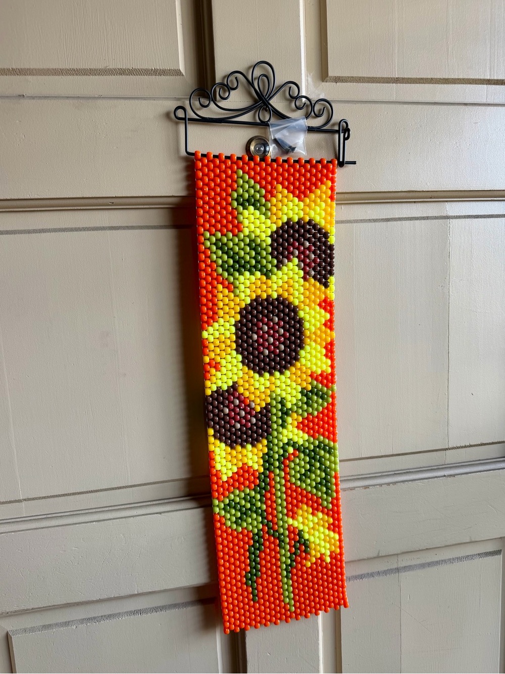 Sunflower Beaded Wall Hanging